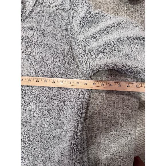Properly Tied Pintail Pullover Sherpa Cozy Gray Quarter Zip Pockets Sweater XL - Picture 9 of 11